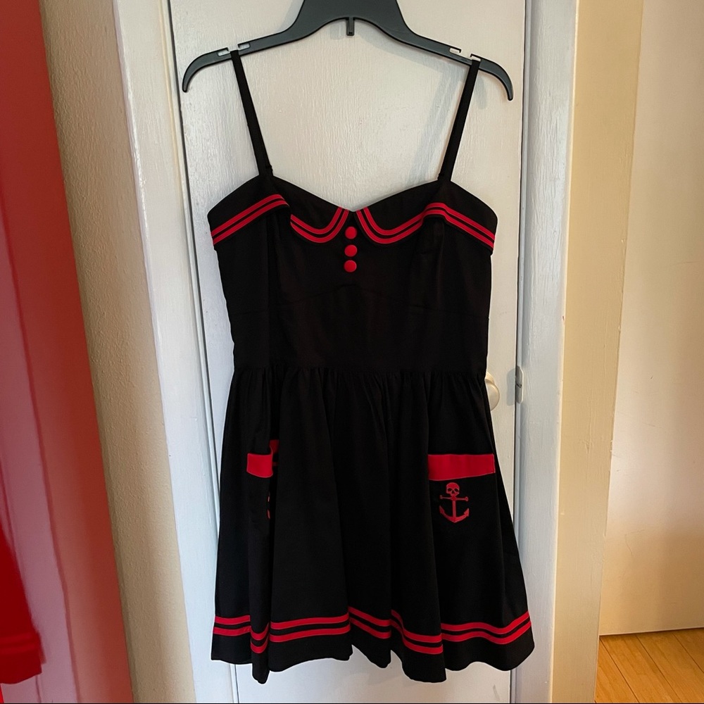 Hell Bunny Hot Topic Rockabilly Sailor Dress